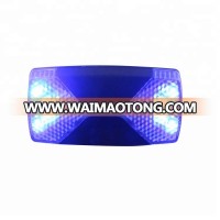 Amber blue security police warning shoulder flashing light JD01