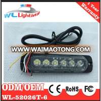 6 Led Surface Mount grill emergency vehicle strobe light police lamp waterproof ip68 flashing light