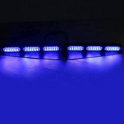 Bule color visor lightbar with 36Wat power with waterproof function