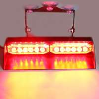 Red  color deck dash windshield flash strobe warning lights