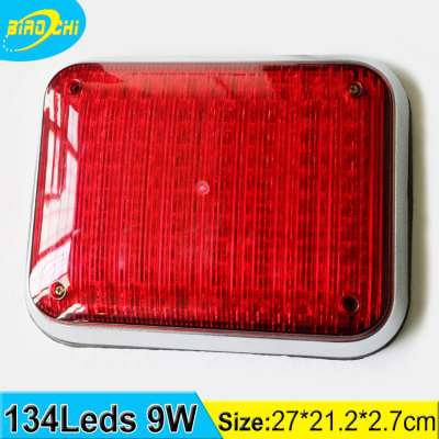 Blue and red color square mini lightbar with cheap price 9W