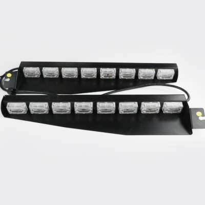 KM817E visor warning lightbar with US cigarette plug with on/off