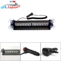 12W amber 12V-24V traffic flashing split visor lightbar emergency dash deck light for police