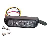 Super bright 4 leds flashing police led warning car grill strobe light for truck